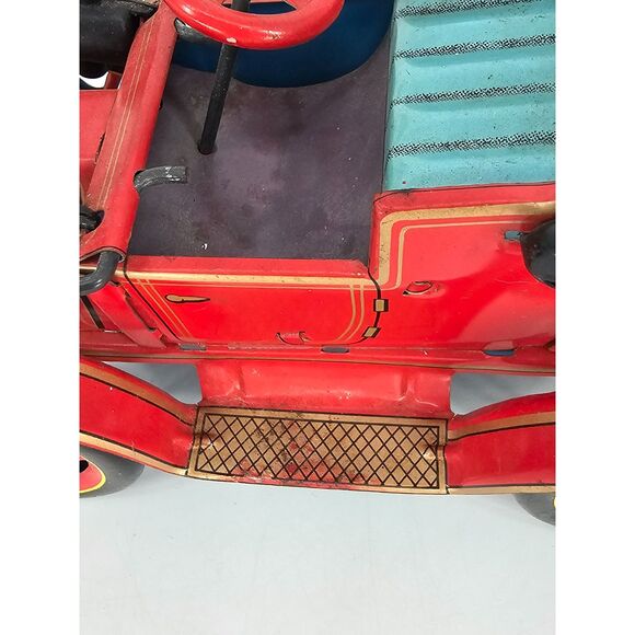 Vintage Lever Action Modern Toy Car Bright Red Made in Japan - Picture 10 of 13